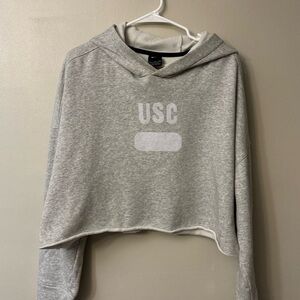 Nike Light Gray Hooded Sweater